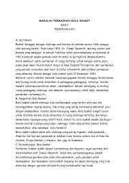 Teknik bermain bola basket profesional. Makalah Permainan Bola Basket