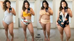 Plus Size Cupshe Swimwear Try On Haul Review Kelly Elizabeth