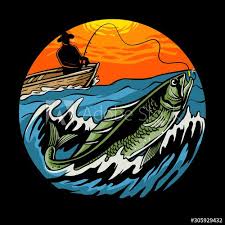 We have a massive amount of desktop and mobile backgrounds. Sunset Fishing Illustration Fisherman On Wooden Boat With A Fishing Rod Pulls A Fish Vector For Tshirt Design Post In 2021 Fish Illustration Fish Artwork Fish Vector