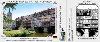 The krämerbrücke (merchants' bridge) is a medieval arch bridge in the city of erfurt, in thuringia in central germany, which is lined with half timbered shops and houses on both sides of a cobblestone street. Kramerbrucke Erfurt
