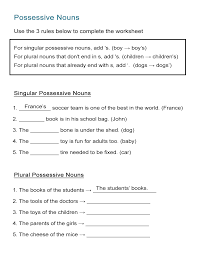 Terms in this set (6). Possessive Nouns Worksheet Singular And Plural Nouns All Esl