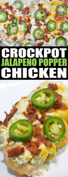 Crockpot Cheesey Jalapeno Popper Chicken Easy Family Dinner Idea Great For Those Low Carb Crock Pot Recipes Jalapeno Popper Chicken Chicken Crockpot Recipes