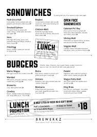 Art Of The Menu Brewerkz Menu Design Menu Design Ideas Templates Menu Layout