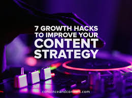 Hacker (~al love via larry wall in go) · dino ruiz · baybie. 7 Growth Hacks To Improve Your Content Strategy