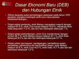 Sumber daya alam yang ada sangat erat hubungannya dengan kegiatan ekonomi masyarakat. Dasar Ekonomi Baru Hubungan Etnik