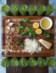 The Besto Pesto Lemon Walnut Basil Pesto Recipe Homestead And Chill Recipe Basil Pesto Recipes Pesto Recipe Food Processor Recipes
