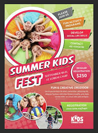 Kids Summer Camp Flyer Summer Camps For Kids Summer Activities For Kids Summer Kids
