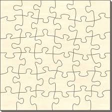 Blankopuzzle Quadrat 58x58 36 Teile Puzzle Net Puzzle Puzzleteil Holzpuzzle