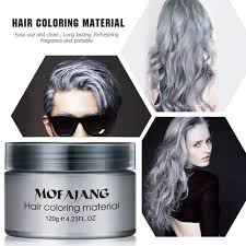 Fast and easy gray roots touch up. Mofajang Hair Wax Temporary Hair Coloring Styling Cream Mud Dye Gray Temporary Coloring Wax Grey Hair Wax Temporary Hair Color Hair Color