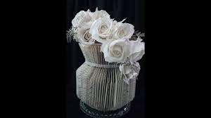 Book Folding Vase The Most Popular Vase Stunning Results Every Time Book Folding Folded Book Art Book Page Crafts