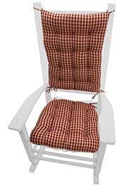 Choose from a wide variety of colors that these pillows are available in. Rocking Chair Pad Set Checkers Red Tan 1 4 Check Rocker Seat Cushion Rocking Chair Cushions Chair Cushions Dining Chair Pads