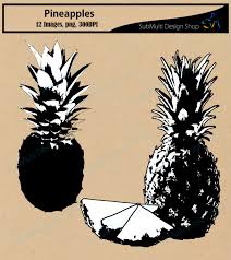 Download Pineapple Silhouettes Graphic By Arcs Multidesigns Creative Fabrica PSD Mockup Templates