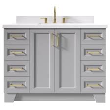 Check spelling or type a new query. Ariel Q049swqrvowht White Taylor 49 Free Standing Single Basin Vanity Set With Hardwood Cabinet Quartz Vanity Top And Rectangular Bathroom Sink Faucetdirect Com