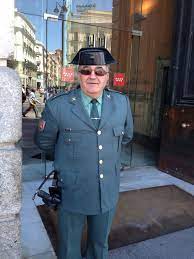 Guardia Civil With Napoleonic Hat Ibiza Spain Andalucia