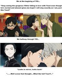 Same Shall We Talk About Yuuri Not Actually Being A Plain Nobody Yuri On Ice Comic Yuri On Ice Anime Funny