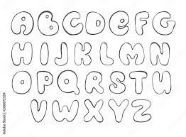 I have collected gold and silver; Abc Sketch English Alphabet Line Letter Black Font For Design Stock Vector Adobe Stock