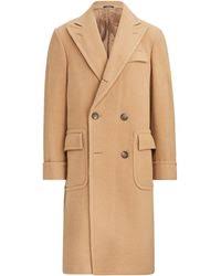 Mens british long wool trench coat belt double breasted slim business overcoat l. Camel Coats For Men Up To 70 Off At Lyst Com