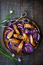 I can't say i invented it, but i don't see it around too as far as the kielbasa goes, here in north america kielbasa is often sold in regular grocery stores hard to not to eat 2 servings haha i just recently started keto. Grilled Cabbage With Sausage Vegan Adaptable Feasting At Home