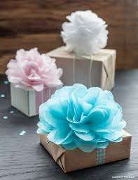 The size of the circle is. Diy Tissue Pom Pom Gift Toppers
