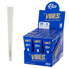 Vibes Cones Coffin Pack King Size Rice Blue
