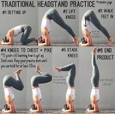 Traditional Headstand Practice Easy Yoga Workouts Headstand Yoga Yoga Postures