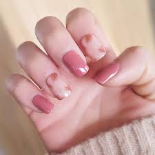 Hey guysssss welcome back to my channel!! Amazon Com Edary False Nails Short Square Pink Fake Nails Full Cover Press On Nails Art Tips 24 Pcs For Women Beauty