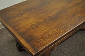 5 out of 5 stars. 1930s Solid Carved Oak Jacobean Style Refectory Extension Plank Dining Table At 1stdibs