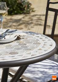 Unless it's the height of summer (and even then, there are no guarantees!) evenings in the uk can be pretty nippy. The Mosaic Detail On The Sofia Bistro Set Gives A Calm Mediterranean Feel Bistro Set Outdoor Rooms Bistro
