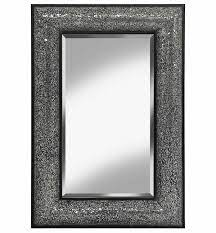 Maybe you would like to learn more about one of these? Rectangular Crushed Glass Mosaic Sparkle Bevelled Mirror In Silver Black