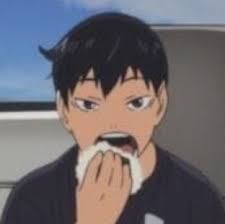 Sleepy Kags Eating Onigiri In 2020 Haikyuu Meme Kageyama Tobio Kageyama