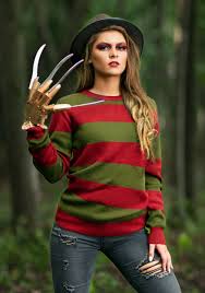 Adult Striped Nightmare on Elm Street Freddy Sweater