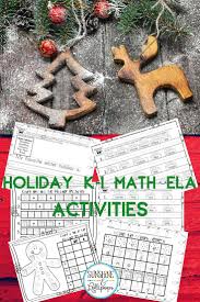 Christmas Holiday Activities Kindergarten And First Grade Writing And Math In 2020 Holiday Classroom Activities Holiday Activities Holiday Math