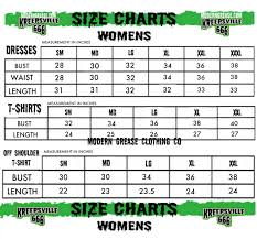 size charts size measuring guide retro style fashion