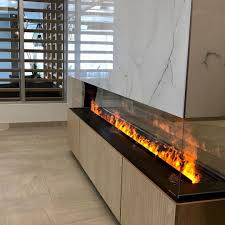 Check out top brand names fireplaces at jetmore fireplace center in nassau county. Custom Project Island 100 Long Water Vapour Fireplace Installed In The Lobby Lagenhet Inspiration
