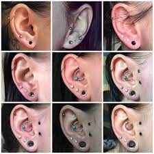 My Ear Stretching Journey From 1 6mm 14 Gauge To 8mm 0 Gauge Earings Piercings Stretched Ears Multiple Ear Piercings
