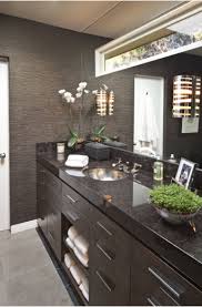Grey Floor Brown Cabinets Dark Counter 3 Mens Bathroom Decor Man Bathroom Masculine Bathroom Decor