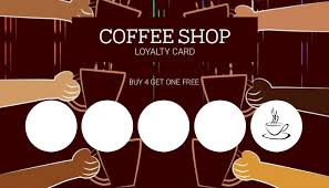 Caribou cards make great gifts for others or yourself. Cafe Coffee Shop Loyalty Card Template Postermywall