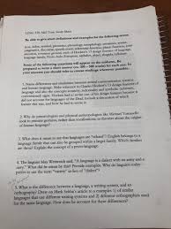 Animals bark, sing, purr, and even gesture—all fascinating but a far cry from human communication. Solved Ling 330 Mid Term Study Sheet Be Able To Give Sho Chegg Com