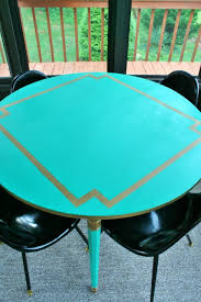 my metallic blue kitchen table