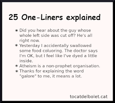 Jokes come in all shapes and sizes, from the ones that require a lot of setup and a health attention span to the quick zingers that you can shoot off without thinking. 25 Funny Short Jokes Nuts