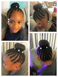 Shoulder length hair, displaying the bright orange cool updo hairstyle. Pin By Smartgalkaris Jtr On Kid Hairstyles For Natural Hair Braids Cornrows Hair Styles Little Girl Hairstyles Kids Braided Hairstyles