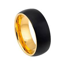 Black Gold Ring Mens Wedding Band 8mm Engagement Band Brushed Etsy Mens Wedding Bands Tungsten Mens Wedding Bands Tungsten Black Tungsten Wedding Bands