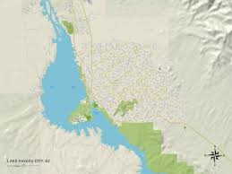 According to 2010 census, the population of the city was 52,527 people. Political Map Of Lake Havasu City Az Art Allposters Com