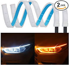 When installing kitchen lighting, you need to consider your cooking, food prep or dining areas in addition to the look and feel of your home. Amazon Com 2pcs 24 Inches Drl Led Light Strip Yanf Car Flexible Daytime Running Lights Dual Color White Amber Sequence Led Strip Tube Switchback Headlight Turn Signal Lights Tube Fit For Any 12v