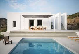 Villa Con Piscina A Paros Architettura Greca Contemporanea Architettura Architetti Case Estive