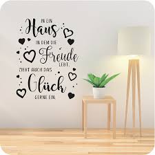 Erzählt nach dem bericht „kleine kulturbilder in der pfarrchronik. Wandtattoo In Ein Haus In Dem Die Freude Lebt Wandtattoos Worte Zitate