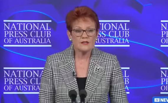 Pauline Hanson changes her Profile Picture in response to the stunt pulled  yesterday at her Press Club speech.