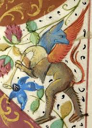 Winged Fantastic Animal Playing Bagpipe Breviary France Ca 1511 The Morgan Library Museum Medieval Art Illuminated Manuscript Medieval
