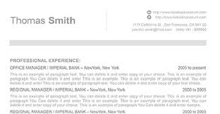 text resume format jospar