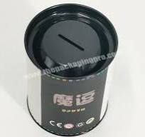 Metal Top and Bottom Money Bank Rigid Kraft Cardboard ...